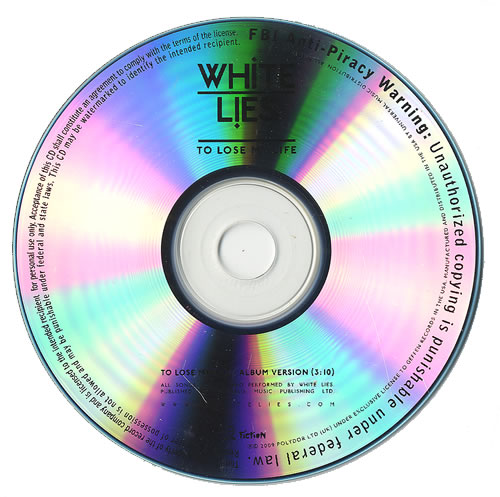 White Lies To Lose My Life CD-R acetate US WI4CRTO491535