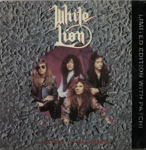 White Lion Lights & Thunder 7" vinyl single (7 inch record / 45) UK WHT07LI628680