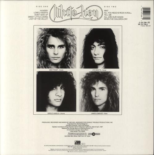 White Lion Pride vinyl LP album (LP record) German WHTLPPR857420
