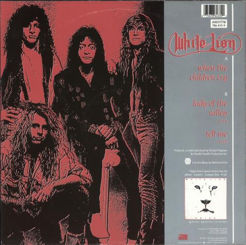 White Lion When The Children Cry 12" vinyl single (12 inch record / Maxi-single) UK WHT12WH727159