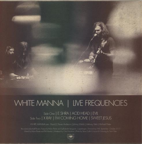 White Manna Live Frequencies - Red & Green Vinyl vinyl LP album (LP record) UK 9O1LPLI871374