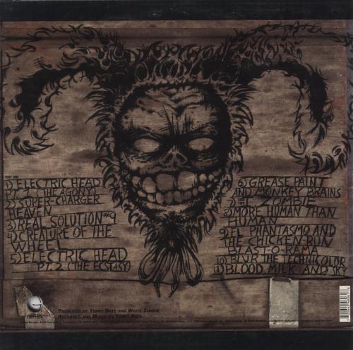 White Zombie Astro-Creep: 2000 - Blue vinyl vinyl LP album (LP record) US WHZLPAS850277