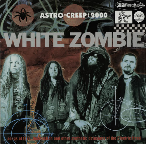 White Zombie Astro-Creep:2000 - Blue Vinyl vinyl LP album (LP record) UK WHZLPAS573403
