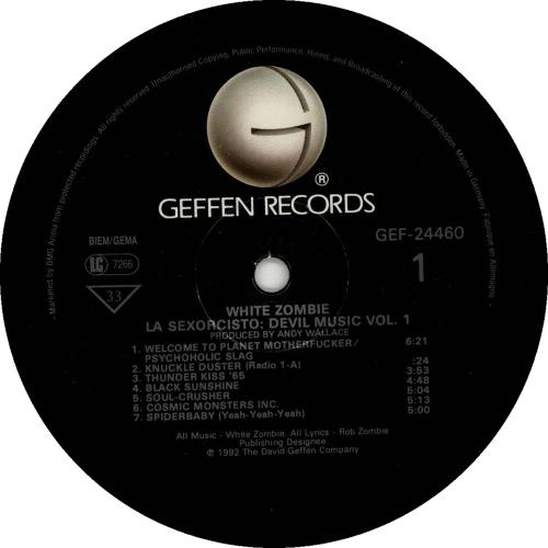 White Zombie La Sexorcisto: Devil Music Volume One vinyl LP album (LP record) UK WHZLPLA765784