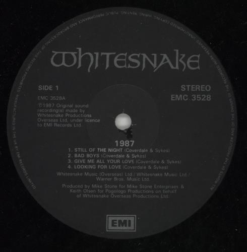 Whitesnake 1987 - Hype Stickered - Shrink vinyl LP album (LP record) UK WHILPHY868510