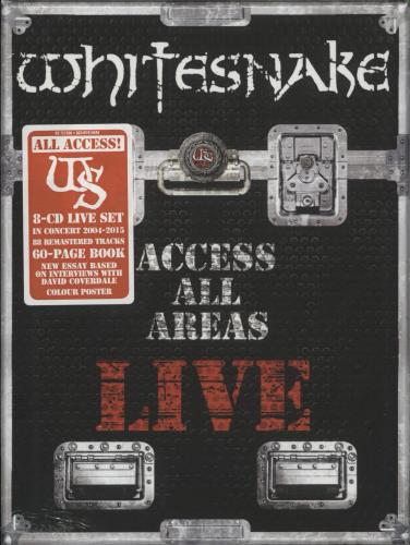 Whitesnake Access All Areas Live - Sealed CD Album Box Set UK WHIDXAC868138