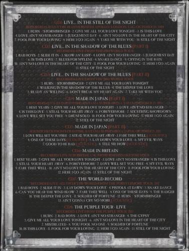 Whitesnake Access All Areas Live - Sealed CD Album Box Set UK WHIDXAC868138