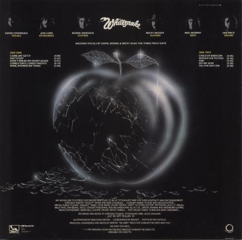 Whitesnake Come An' Get It vinyl LP album (LP record) UK WHILPCO394823