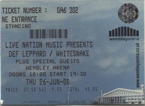 Whitesnake Good To Be Bad: World Tour 2008 + Ticket Stub tour programme UK WHITRGO872406