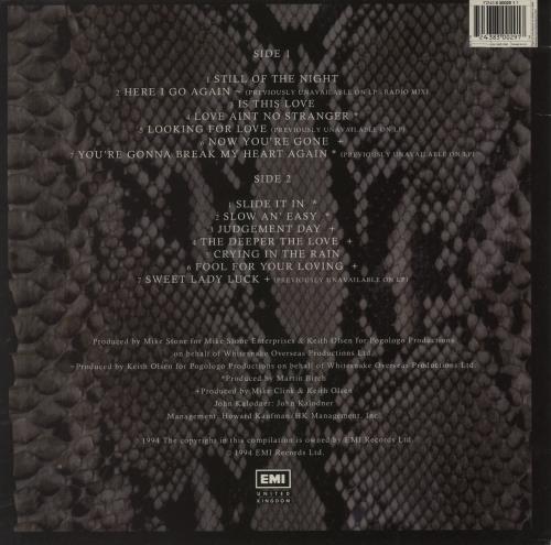 Whitesnake Greatest Hits vinyl LP album (LP record) UK WHILPGR563049