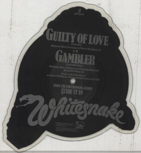 Whitesnake Guilty Of Love shaped picture disc (picture disc vinyl record) UK WHISHGU09110