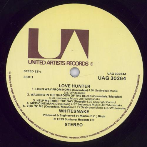 Whitesnake Lovehunter vinyl LP album (LP record) UK WHILPLO579090