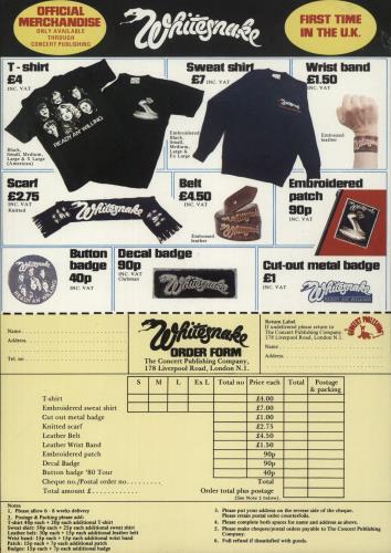 Whitesnake Ready An' Willing + Insert vinyl LP album (LP record) UK WHILPRE733395