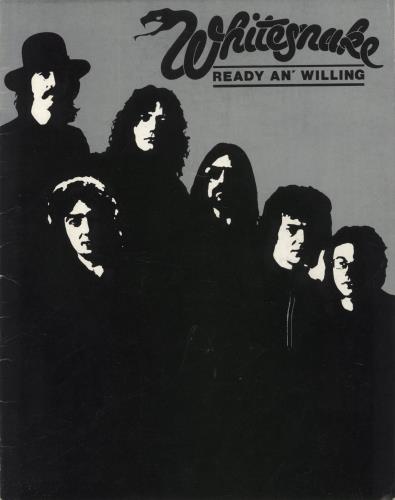 Whitesnake Ready An' Willing - EX tour programme UK WHITRRE845104