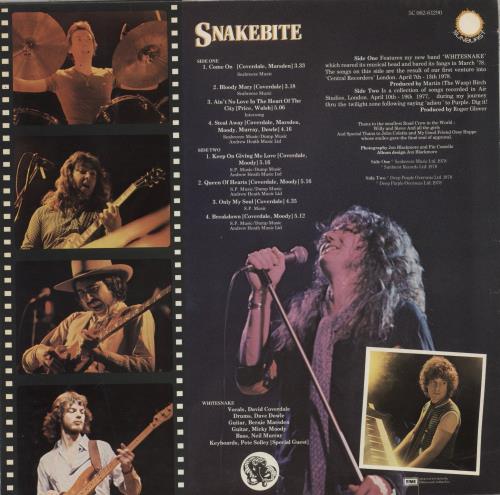 Whitesnake Snakebite vinyl LP album (LP record) Dutch WHILPSN56955