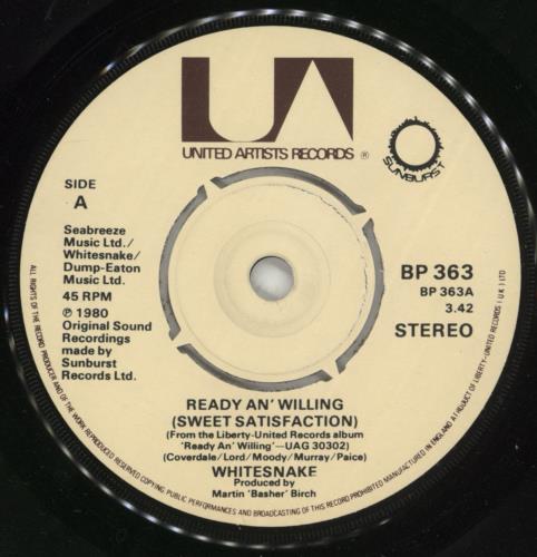 Whitesnake The 45 EP 7" vinyl single (7 inch record / 45) UK WHI07TH01504