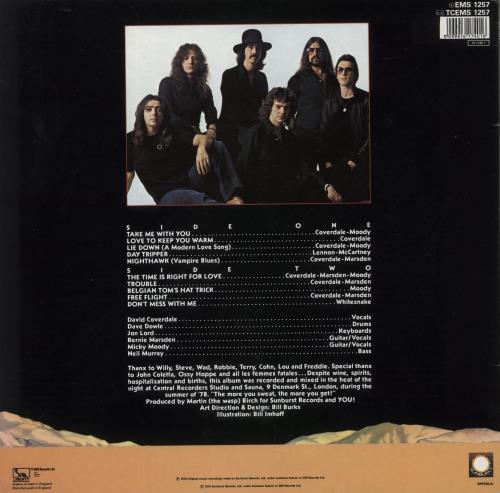 Whitesnake Trouble vinyl LP album (LP record) UK WHILPTR575341