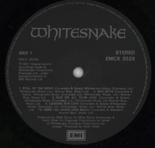 Whitesnake Whitesnake - Stickered Sleeve vinyl LP album (LP record) UK WHILPWH684589