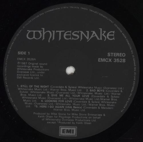 Whitesnake Whitesnake vinyl LP album (LP record) UK WHILPWH214433
