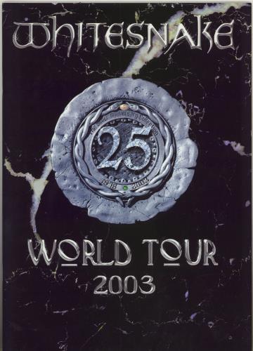 Whitesnake World Tour 2003 tour programme UK WHITRWO789380
