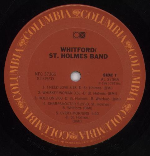 Whitford/St. Holmes Whitford/St. Holmes vinyl LP album (LP record) US 76KLPWH847646