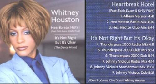 Whitney Houston Heartbreak Hotel CD single (CD5 / 5") South African HOUC5HE143546