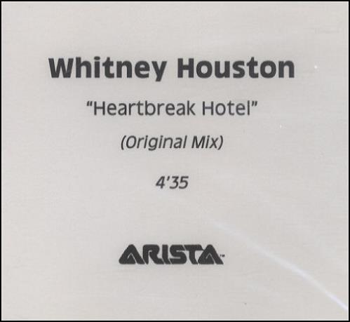 Whitney Houston Heartbreak Hotel CD-R acetate UK HOUCRHE214870
