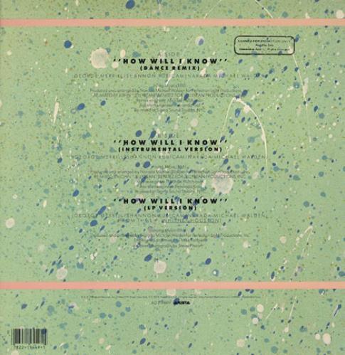 Whitney Houston How Will I Know 12" vinyl single (12 inch record / Maxi-single) US HOU12HO22808