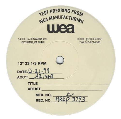 Whitney Houston I Learned From The Best - test press 12" vinyl single (12 inch record / Maxi-single) US HOU12IL162859