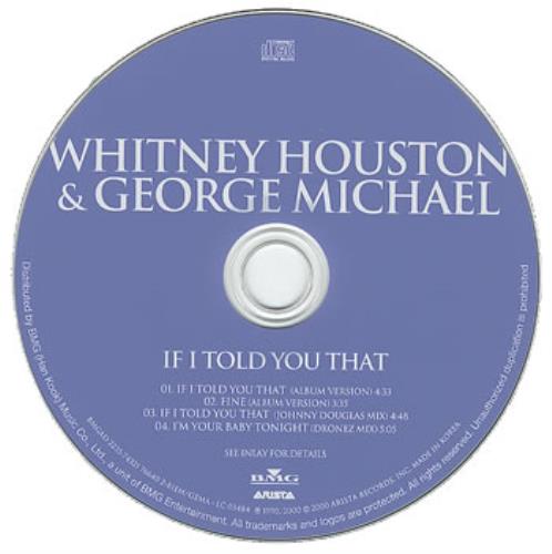 Whitney Houston If I Told You That CD single (CD5 / 5") Korean HOUC5IF225676