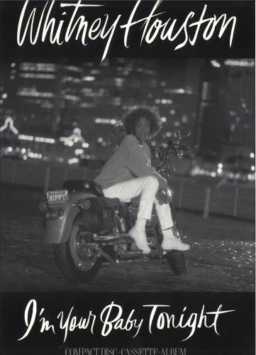 Whitney Houston I'm Your Baby Tonight poster UK HOUPOIM680381