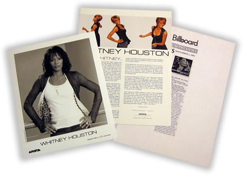 Whitney Houston Just Whitney... media press pack US HOUPPJU231466