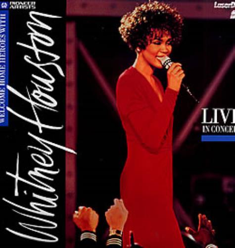 Whitney Houston Live In Concert - Whitney Houston laserdisc / lazerdisc US HOULZLI22494