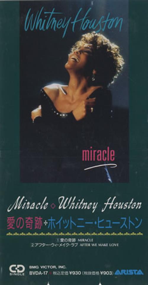 Whitney Houston Miracle - Snapped 3" CD single (CD3) Japanese HOUC3MI442150