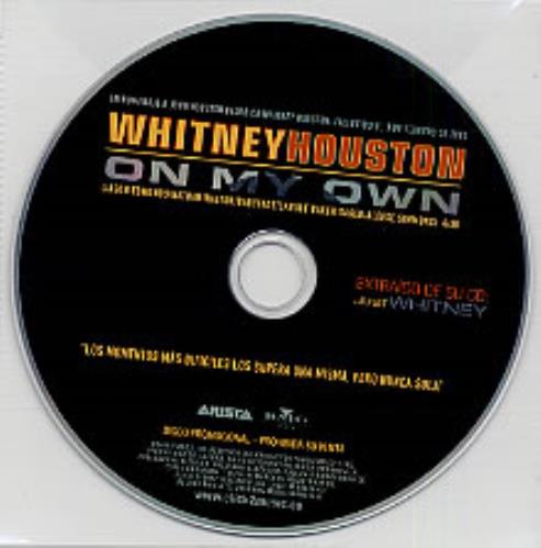 Whitney Houston On My Own CD single (CD5 / 5") Spanish HOUC5ON242982