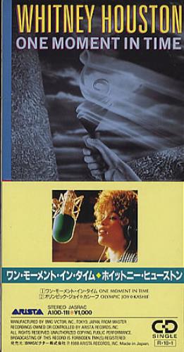 Whitney Houston One Moment In Time 3" CD single (CD3) Japanese HOUC3ON122113
