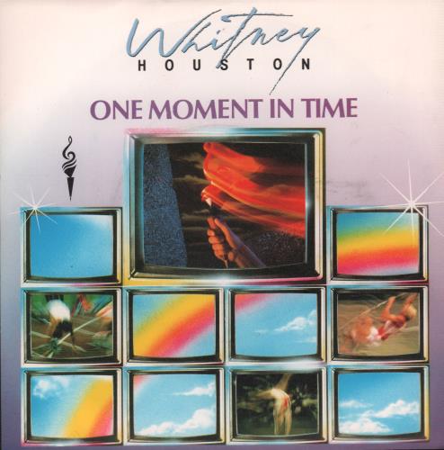 Whitney Houston One Moment In Time 7" vinyl single (7 inch record / 45) UK HOU07ON579580