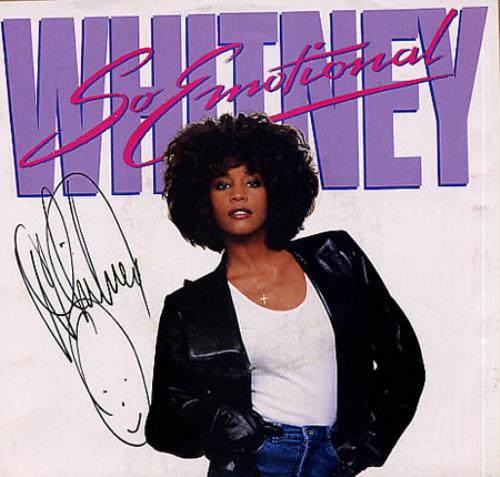 Whitney Houston So Emotional - Autographed Sleeve 7" vinyl single (7 inch record / 45) US HOU07SO336098