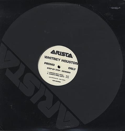 Whitney Houston Step By Step Remixes 12" vinyl single (12 inch record / Maxi-single) US HOU12ST81635