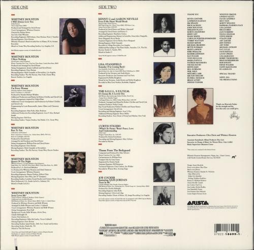 Whitney Houston The Bodyguard - 1st vinyl LP album (LP record) US HOULPTH869372