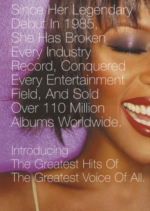 Whitney Houston The Greatest Hits press book Dutch HOUPBTH412884