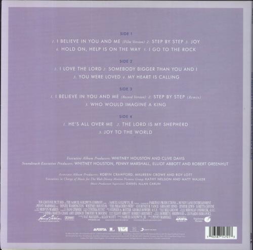 Whitney Houston The Preacher's Wife - Opaque Yellow Vinyl 2-LP vinyl record set (Double LP Album) UK HOU2LTH838552