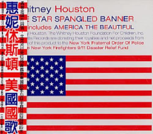 Whitney Houston The Star Spangled Banner CD single (CD5 / 5") Taiwanese HOUC5TH218725