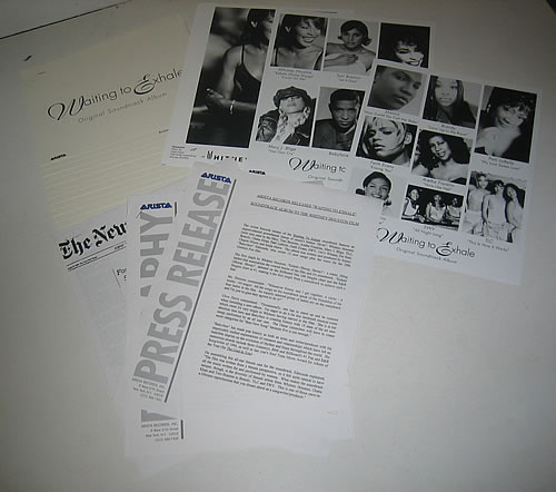 Whitney Houston Waiting To Exhale media press pack US HOUPPWA335657
