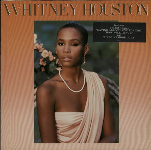 Whitney Houston Whitney Houston + OG Hype Sticker vinyl LP album (LP record) German HOULPWH588248