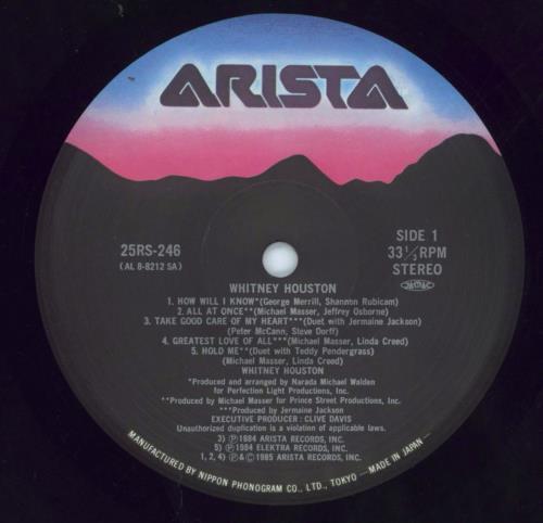 Whitney Houston Whitney Houston + Postcard Set vinyl LP album (LP record) Japanese HOULPWH807244