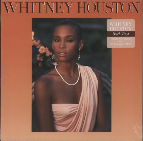 Whitney Houston Whitney Houston - Peach Vinyl vinyl LP album (LP record) UK HOULPWH863735