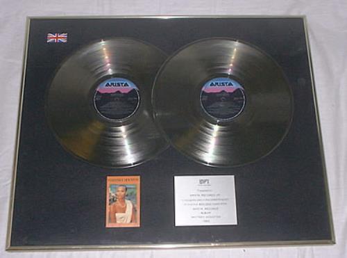 Whitney Houston Whitney Houston award disc UK HOUAWWH204088