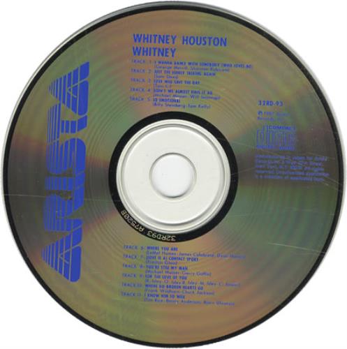 Whitney Houston Whitney CD album (CDLP) Japanese HOUCDWH365895