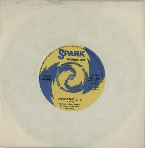 Wigan's Ovation Per-so-nal-ly 7" vinyl single (7 inch record / 45) UK WJH07PE666714